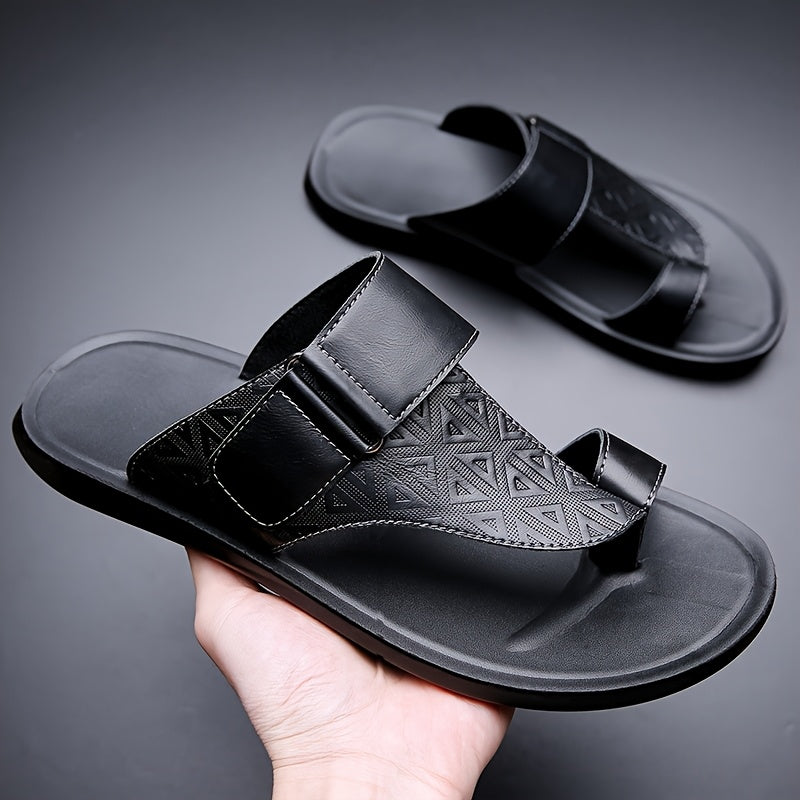 Heren Slippers | Verstelbare Band | Lichtgewicht & Antislip | PU Materiaal