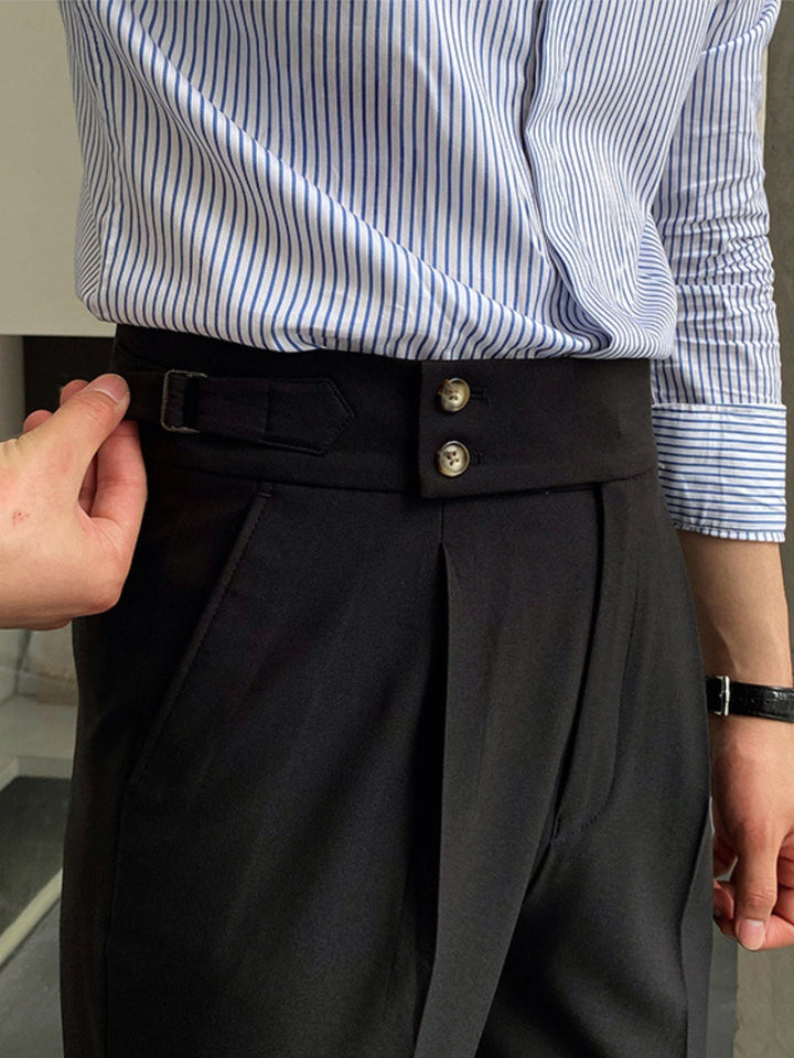 Heren Pantalon | Hoge Taille | Gurkha Model | Elegant & Zakelijk