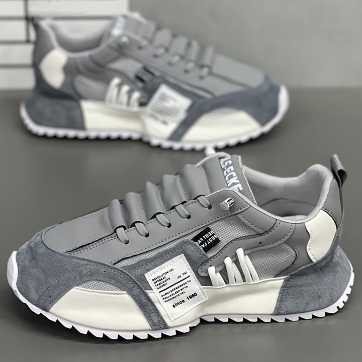Heren Platformschoenen | Comfortabel & Trendy | Voor Wandelen & Joggen | All-Season Veterschoen