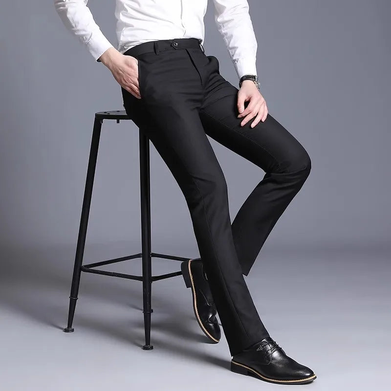 Heren Werkbroek | Slim Fit | Strijkvrij & Zakelijk | Modern Design