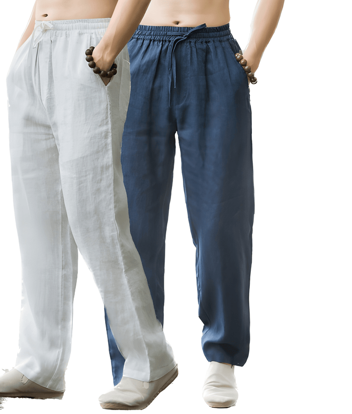 Heren Broek | Straight | Met Trekkoord | Zomer | 2-Pack