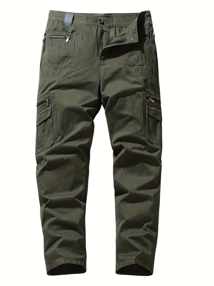 Heren Cargo Broek | 100% Katoen | Multi-zakken Ontwerp | Casual & Comfortabel voor Outdoor