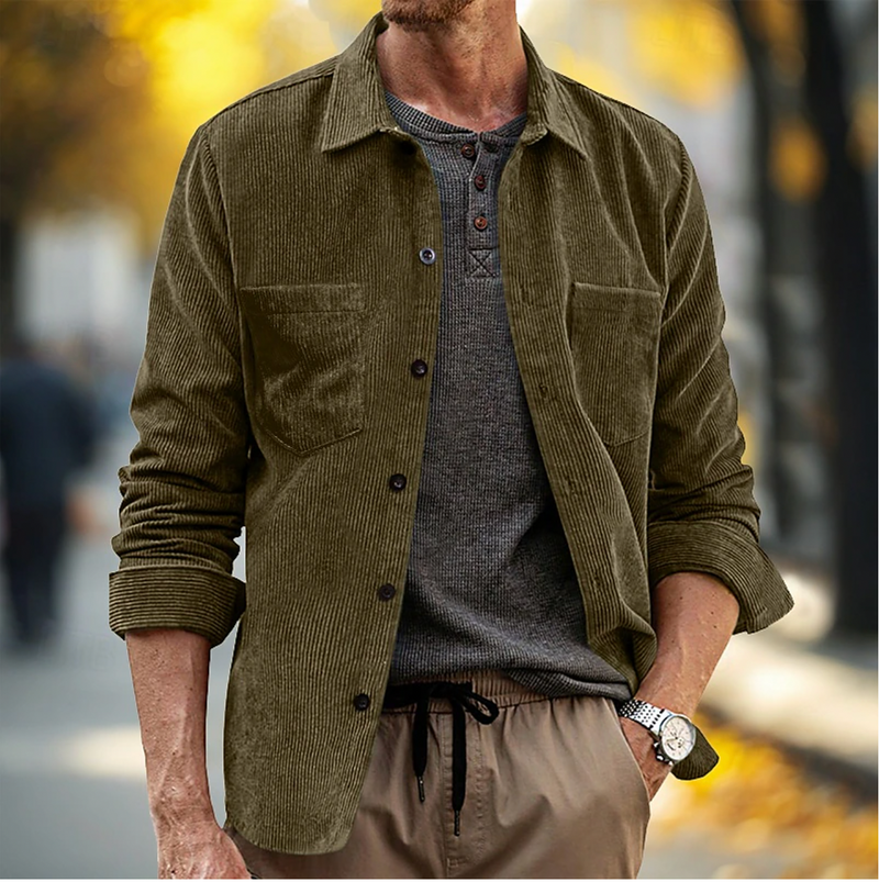 Heren Overhemd | Tijdloze Elegantie & Comfort | Knoopsluiting | Stijlvolle Kleding