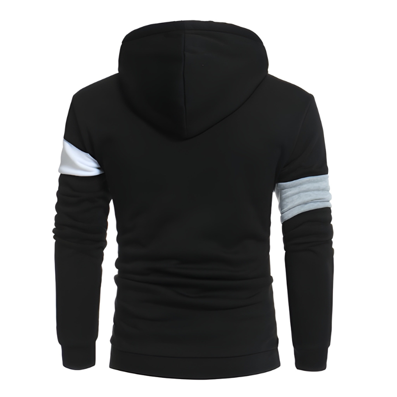 Sweater Heren | Sportieve Hoodie | Colorblock Design & Warm Kleding