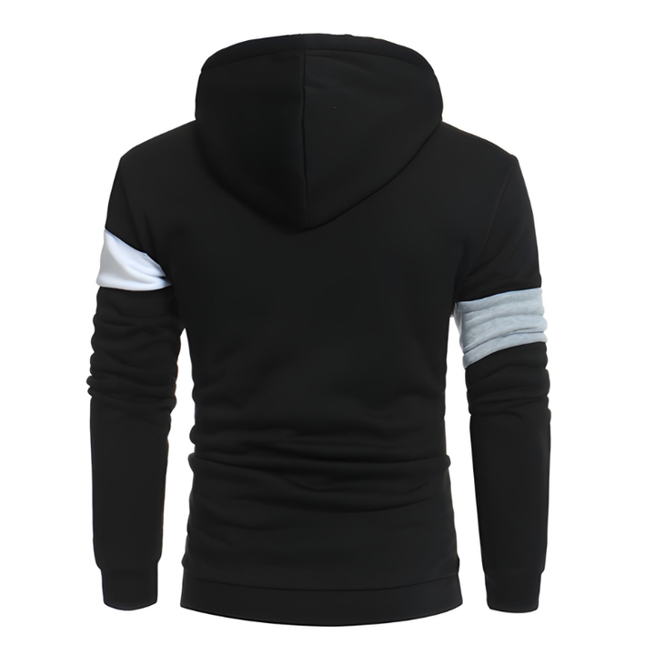 Sweater Heren | Sportieve Hoodie | Colorblock Design & Warm Kleding