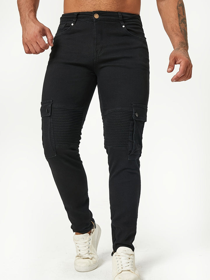 Heren Cargo Denim Broek | Slim Fit & Stijlvol | Casual Jeans