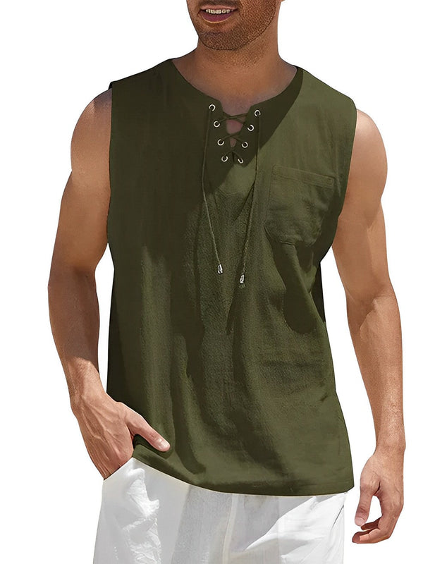 Heren Tanktop | Straight | Vetersluiting | Zomer