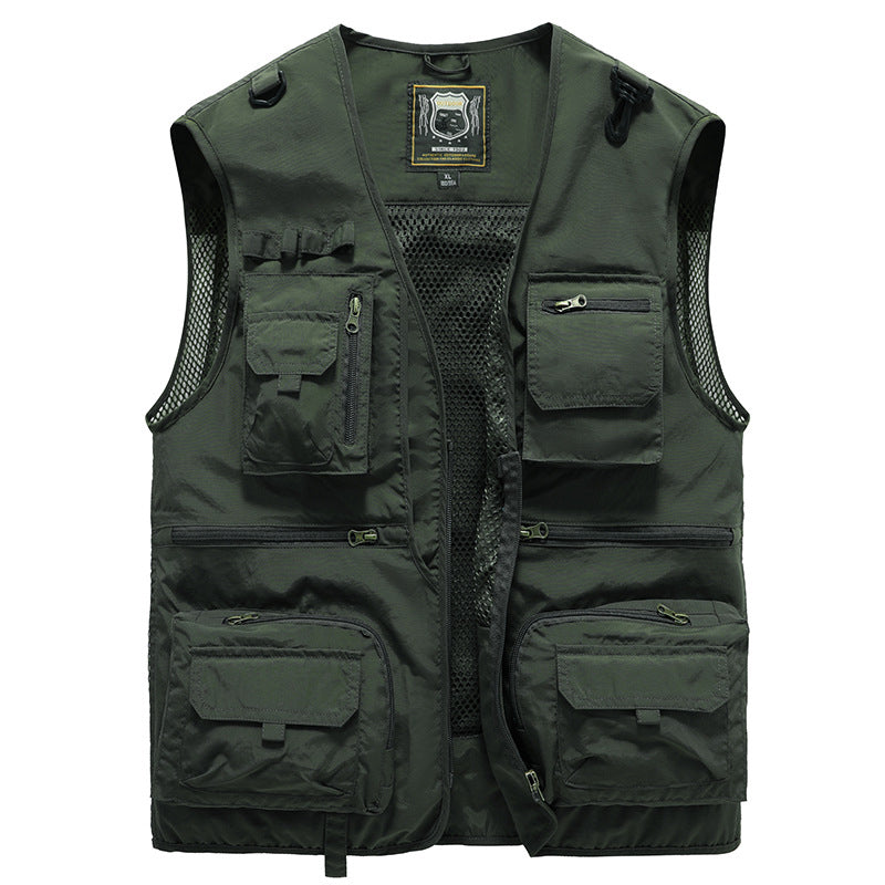 Heren Bodywarmer | Tactisch Werkvest | Mesh & Opbergzakken | Winter
