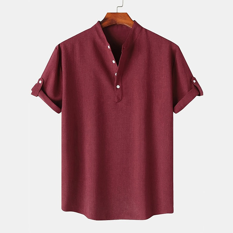 Heren Henley-Shirt | Lichtgewicht & Ademend | Casual Zomerstijl