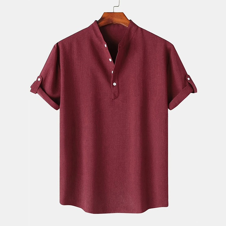 Heren Henley-Shirt | Lichtgewicht & Ademend | Casual Zomerstijl