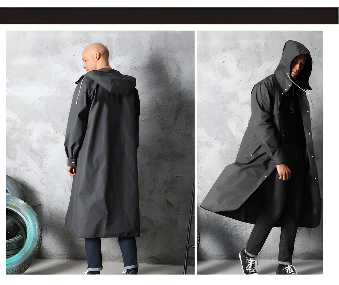 Regenjas Heren | Windbreaker | Lange Waterdichte Jas | Outdoor Werkkleding