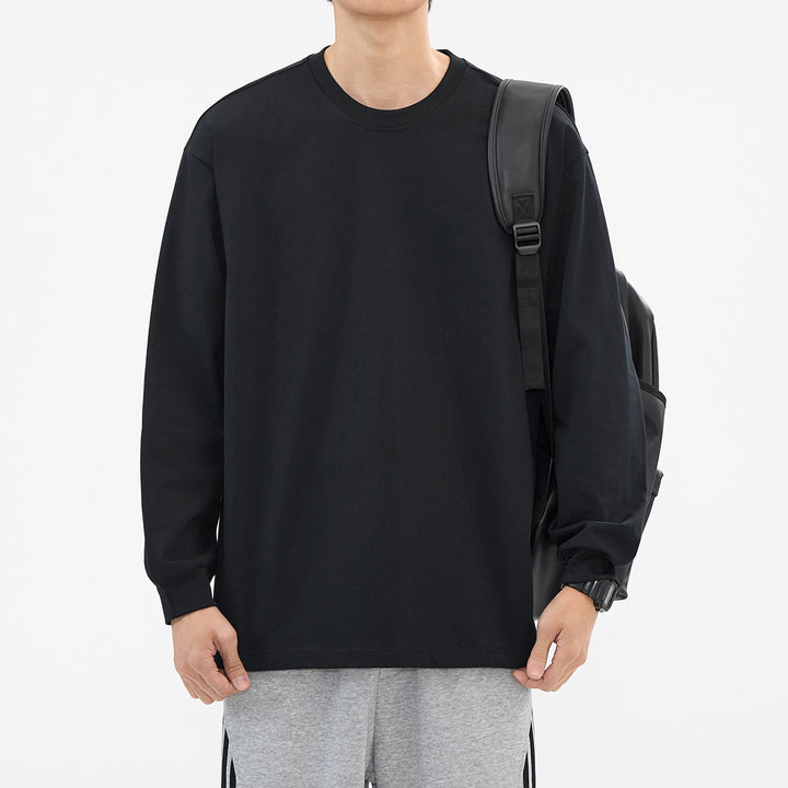 Heren T-shirt | Premium Katoen | Lange Mouwen | Casual & Ademend | Lente