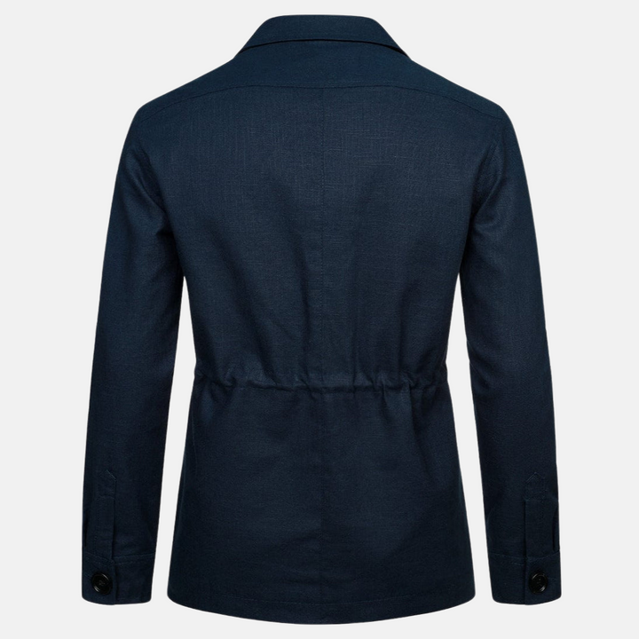 Heren Jas | Meerdere Zakken | Lentejas van Linnen | Casual & Modieus