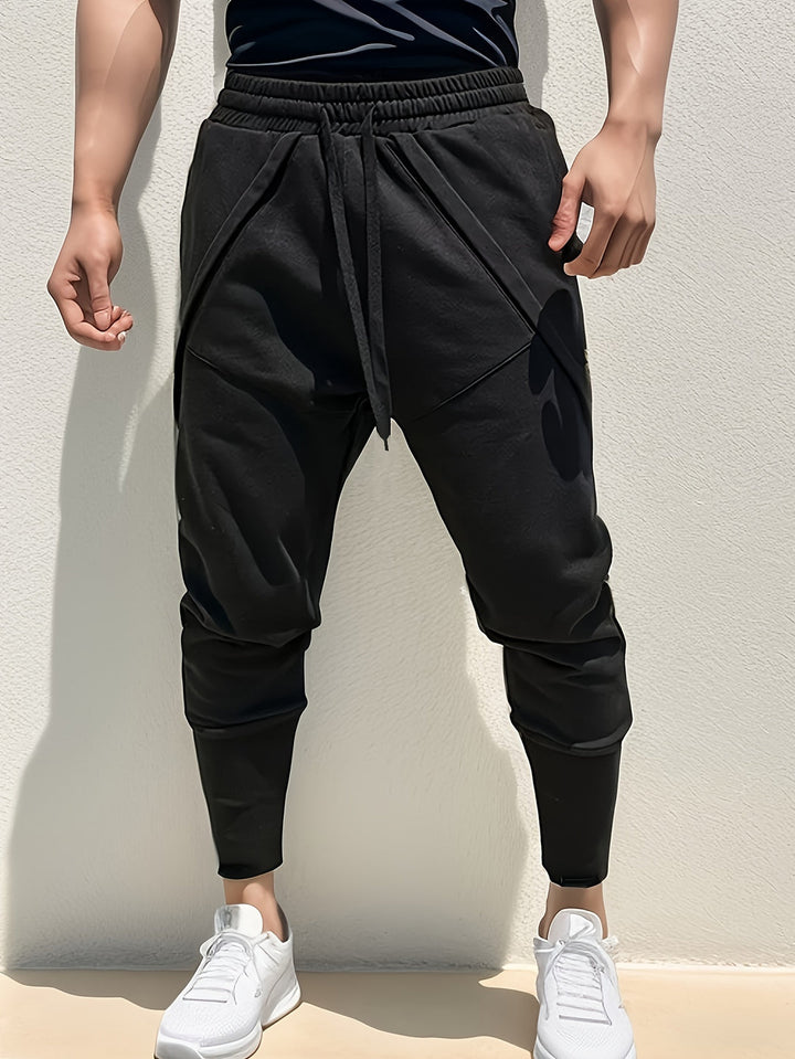 Heren Sportbroek | Lange Broek | Licht Elastisch Polyester | Effen Kleur & Regular Fit