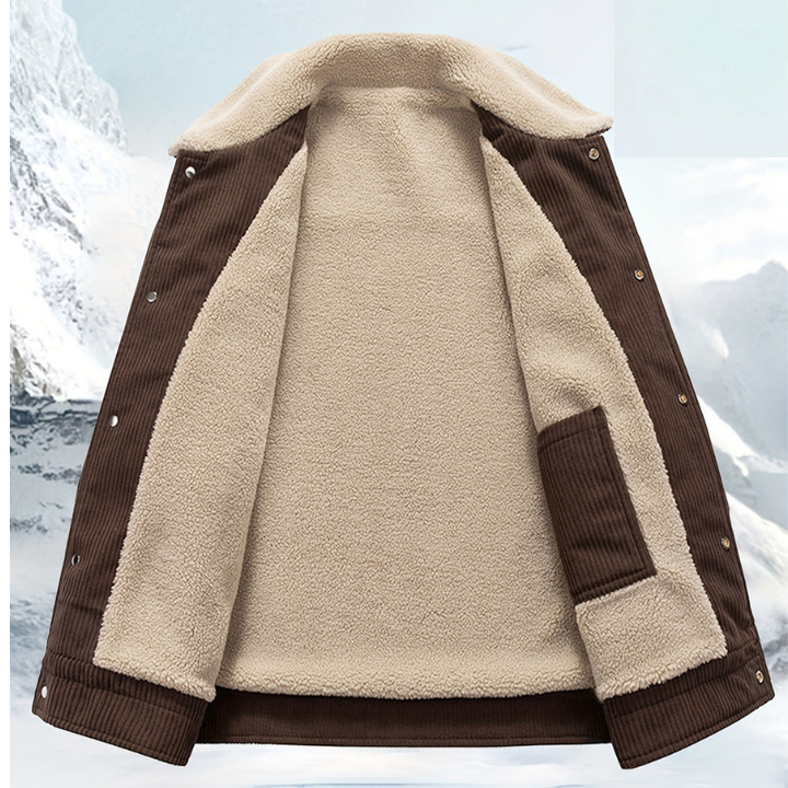 Winterjas Heren | Warme Outdoor Jas | Thermovoering & Knoopsluiting