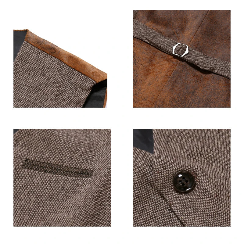 Vest Heren | Vintage Reversible Bodywarmer | Patchwork