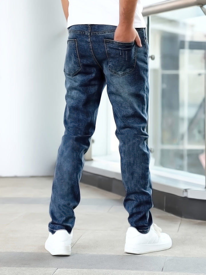Heren Casual Jeans | Medium Stretch & Klassiek Design | Denimbroek