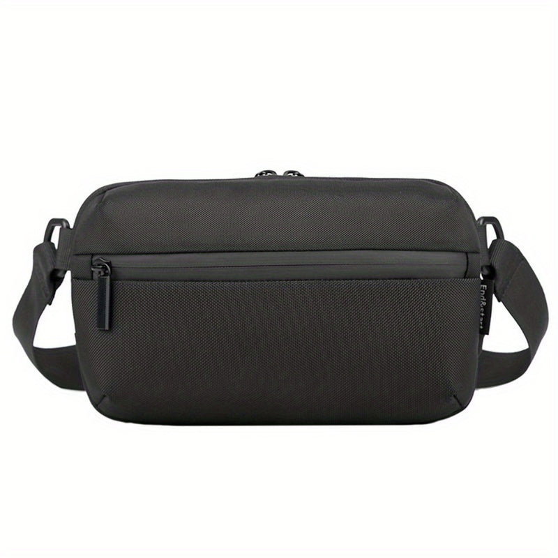 Heren Mini Crossbody Tas | Lichtgewicht Sport & Streetstyle | Telefoontasje van Oxford Stof – Zwart
