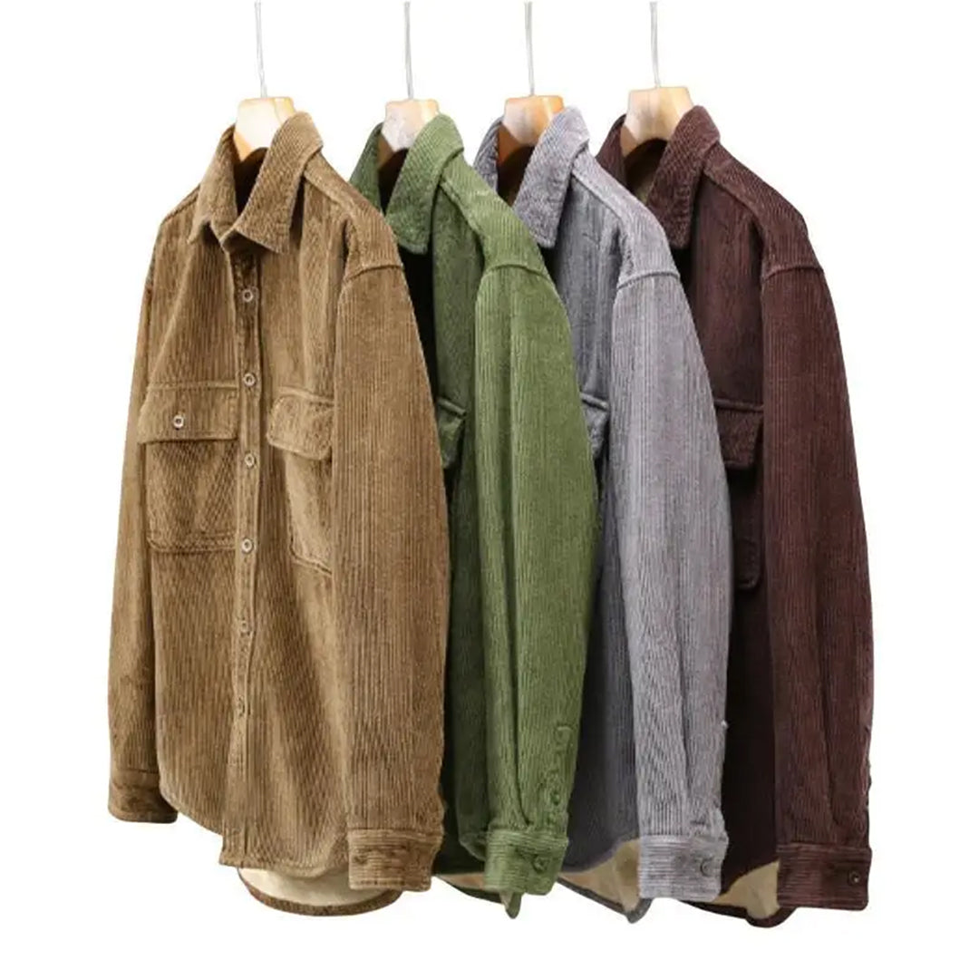 Geraffineerd Corduroy overhemd voor behaaglijke winter Elegantie en veelzijdigheid | Olivier