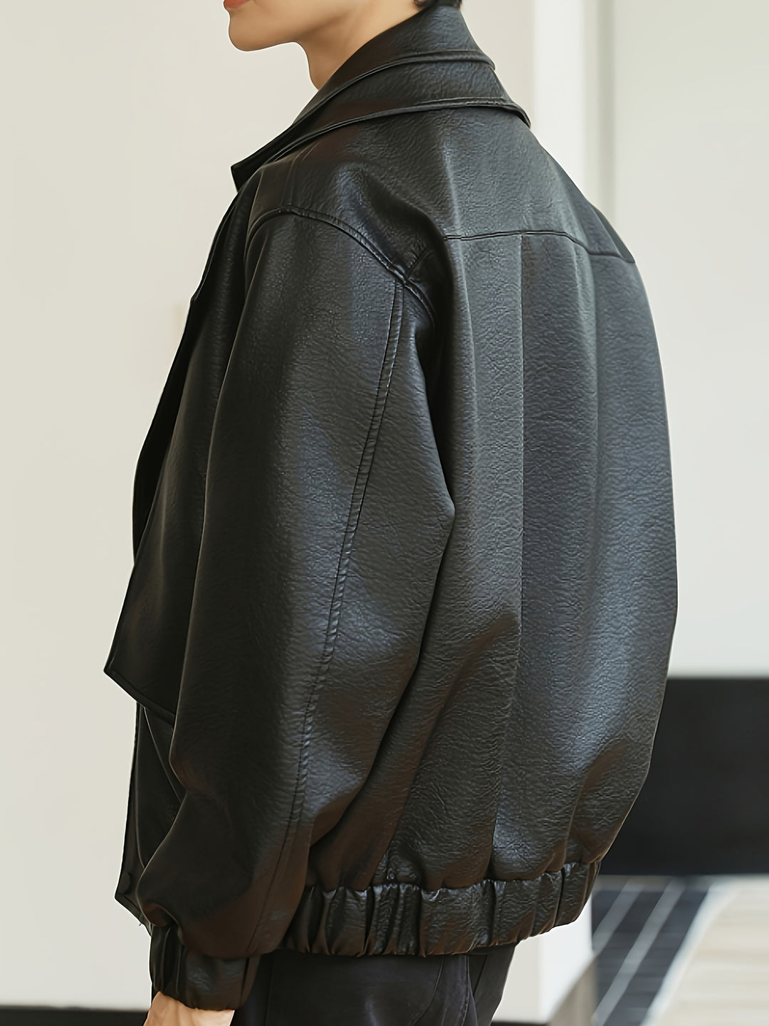 Heren Jas | Oversized | Met Brede Kraag | Lente