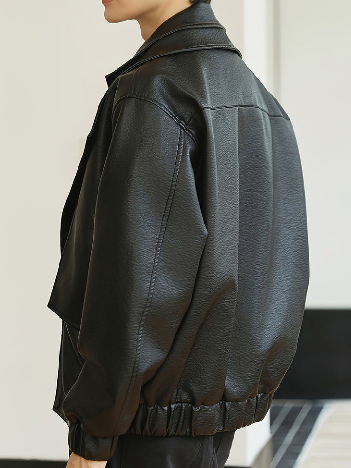 Heren Jas | Oversized | Met Brede Kraag | Lente