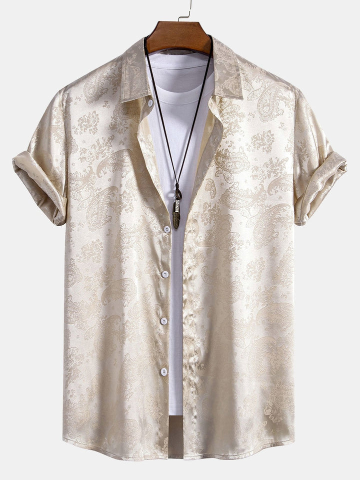 Heren Satijnen Overhemd | Glanzende Afwerking | Luxe Look & Comfort | Lente/Zomer