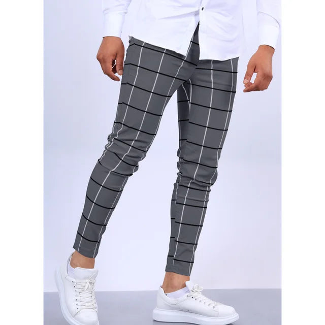 Heren Broek | Gestreept Design | Slim Fit & Stretch Comfort | Streetwear Look