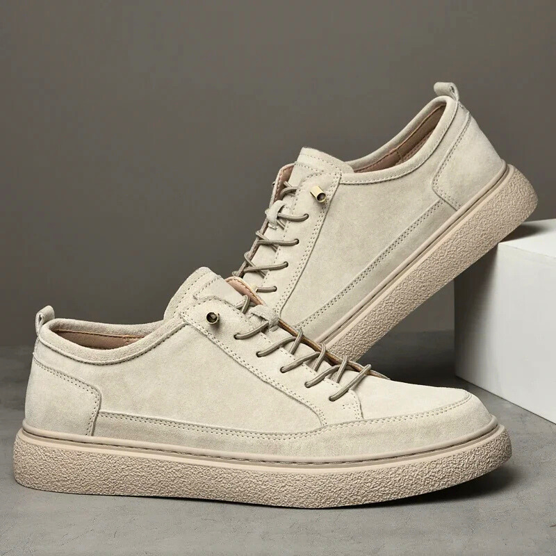 Heren Suède Sneakers | Ademend & Handgemaakt | Casual Wandelschoenen voor Buiten