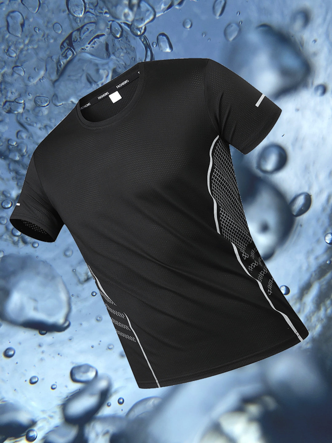 Heren T-shirt | Quick-Dry & Ademend | Gestreept Patroon & Comfort Fit | Sport & Casual