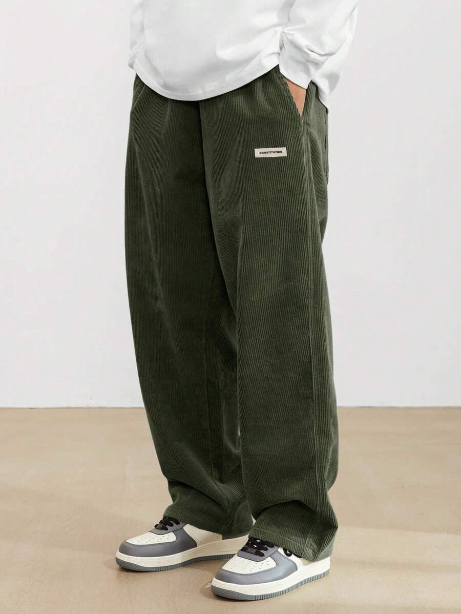 Heren Corduroy Broek | Loose-Fit & Rechte Pijp | Casual & Comfortabel | Tijdloze Stijl