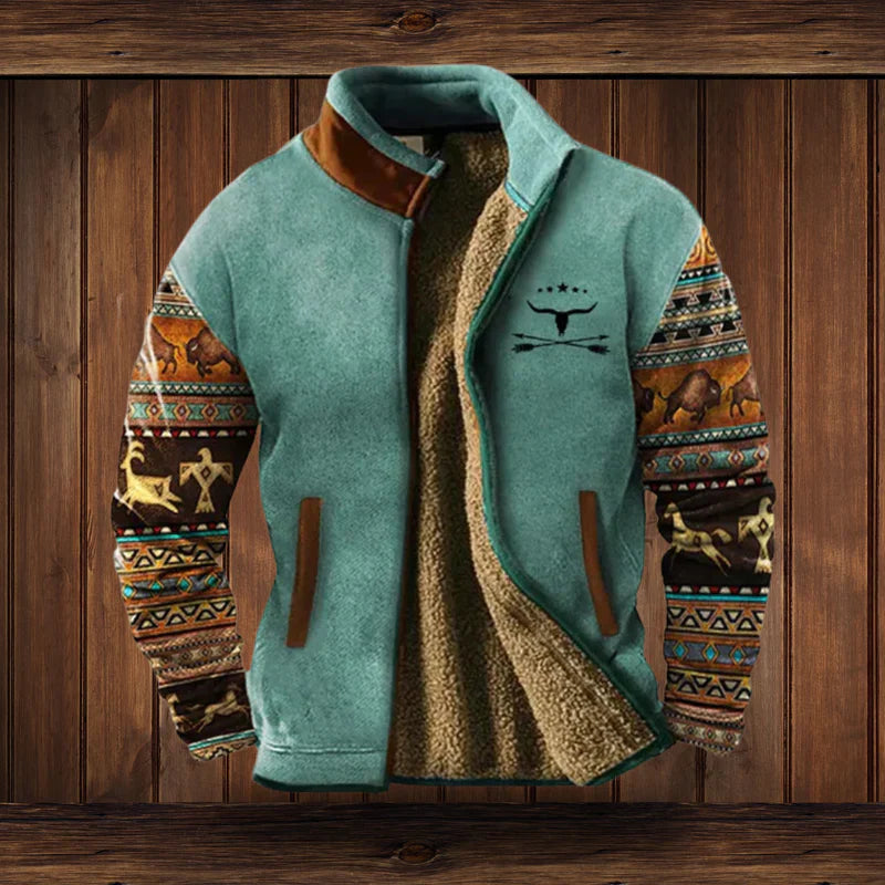 Heren Sherpa Jas | Warme & Duurzame | Vintage Ontwerp |  Outdoor stijl