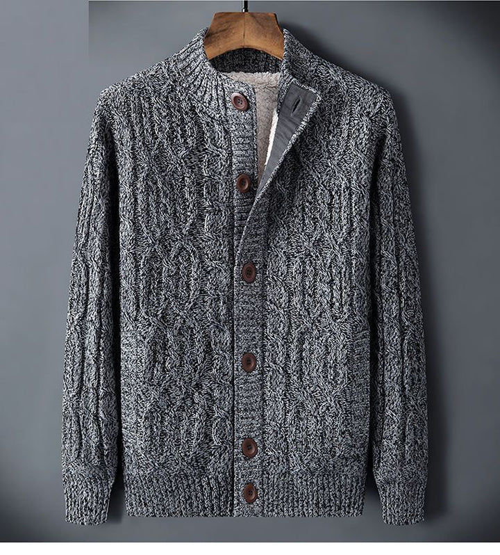 Heren Gebreid Vest | Dikke Wintertrui | Knopen Sluiting