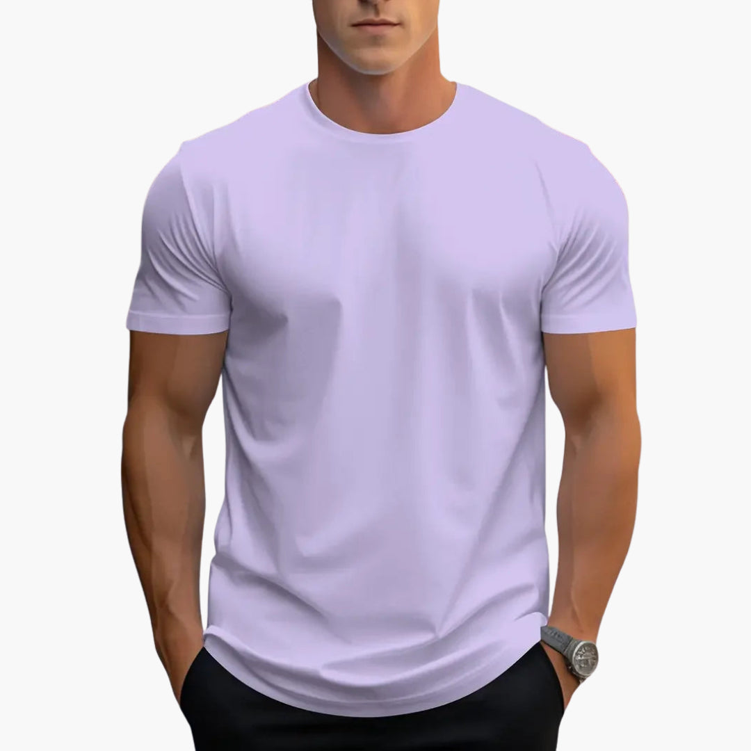 Heren T-Shirt | Ronde Hals | Korte Mouwen | Recht