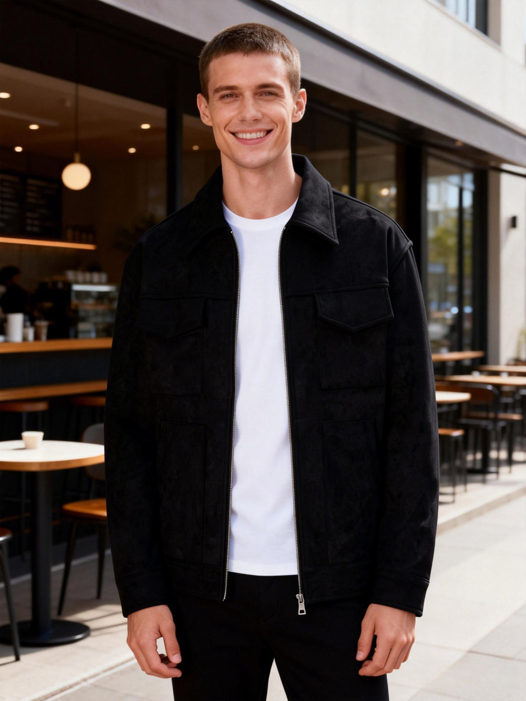 Heren Jas | Straight | Met Borstzakken | Lente