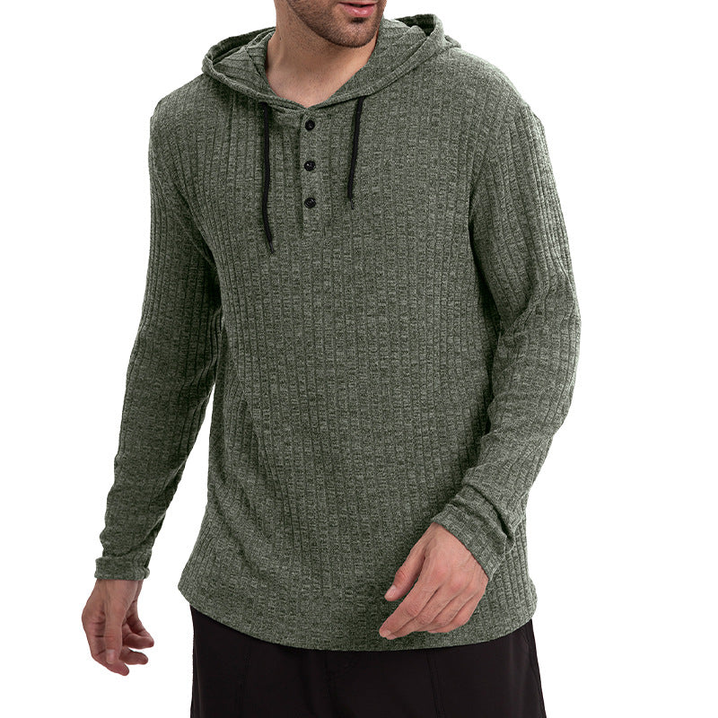 Heren Overhemd | Stretch & Kleurblokken | Capuchon & Knoopdetail | Casual & Sportief