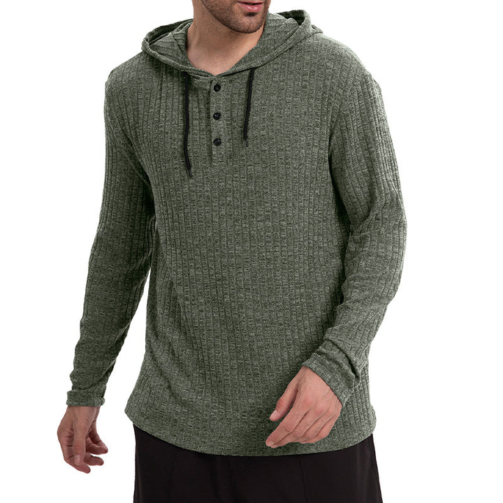 Heren Overhemd | Stretch & Kleurblokken | Capuchon & Knoopdetail | Casual & Sportief
