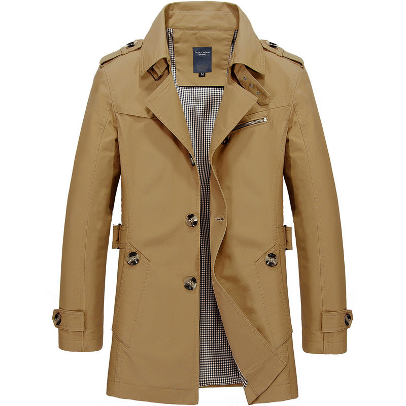 Winterjas Heren | Klassieke Trench Style | Stijlvolle Lange Jas