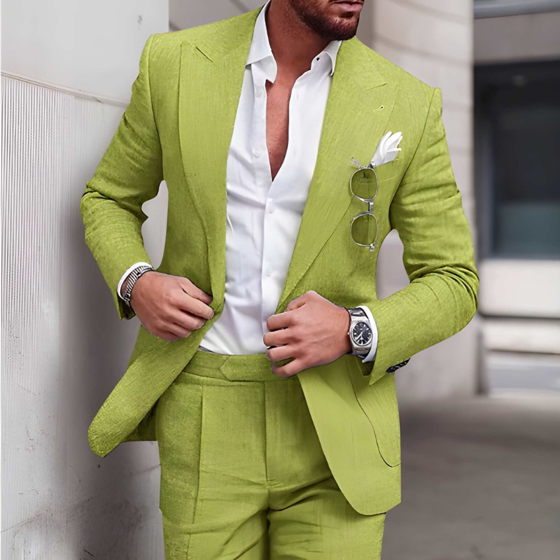 Heren Pak | Modieuze 2-Delige Set & Slim Fit | Elegant Kleding