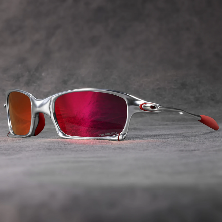 Heren Zonnebril | Sportief Design | Gepolariseerde Lenzen | 100% UV-Bescherming | Metalen Frame 30g