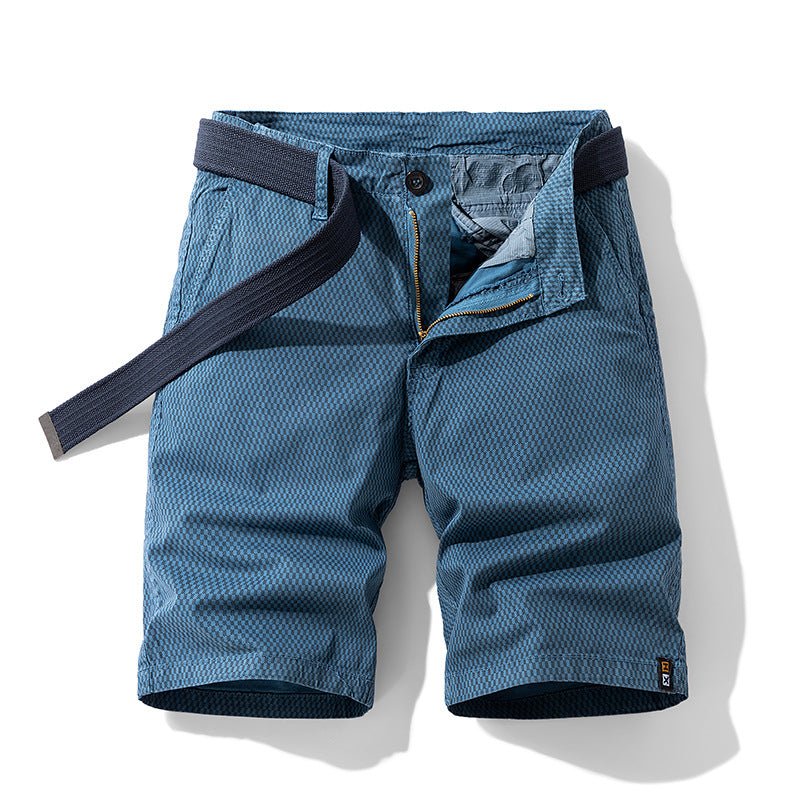 Heren Cargo Shorts | Gestreept Patroon & Normale Pasvorm | Katoenblend | Casual & Outdoor Sporten