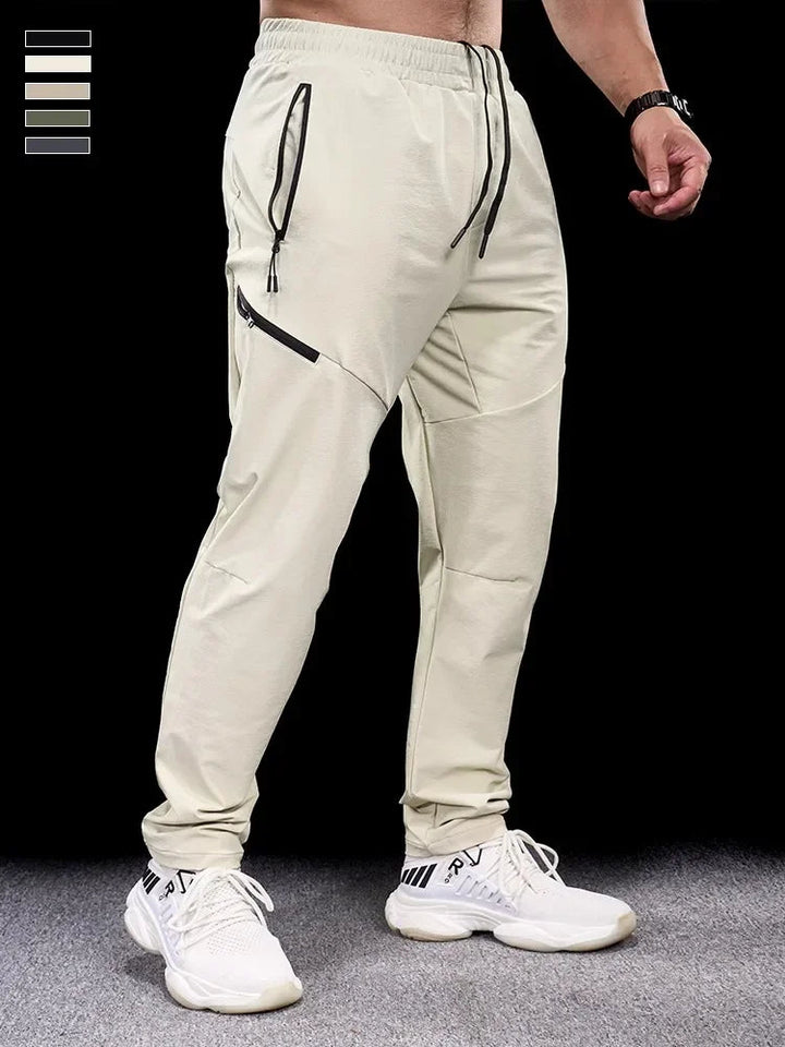 Heren Joggingbroek | Tapered | Met Ritszakken | Winter