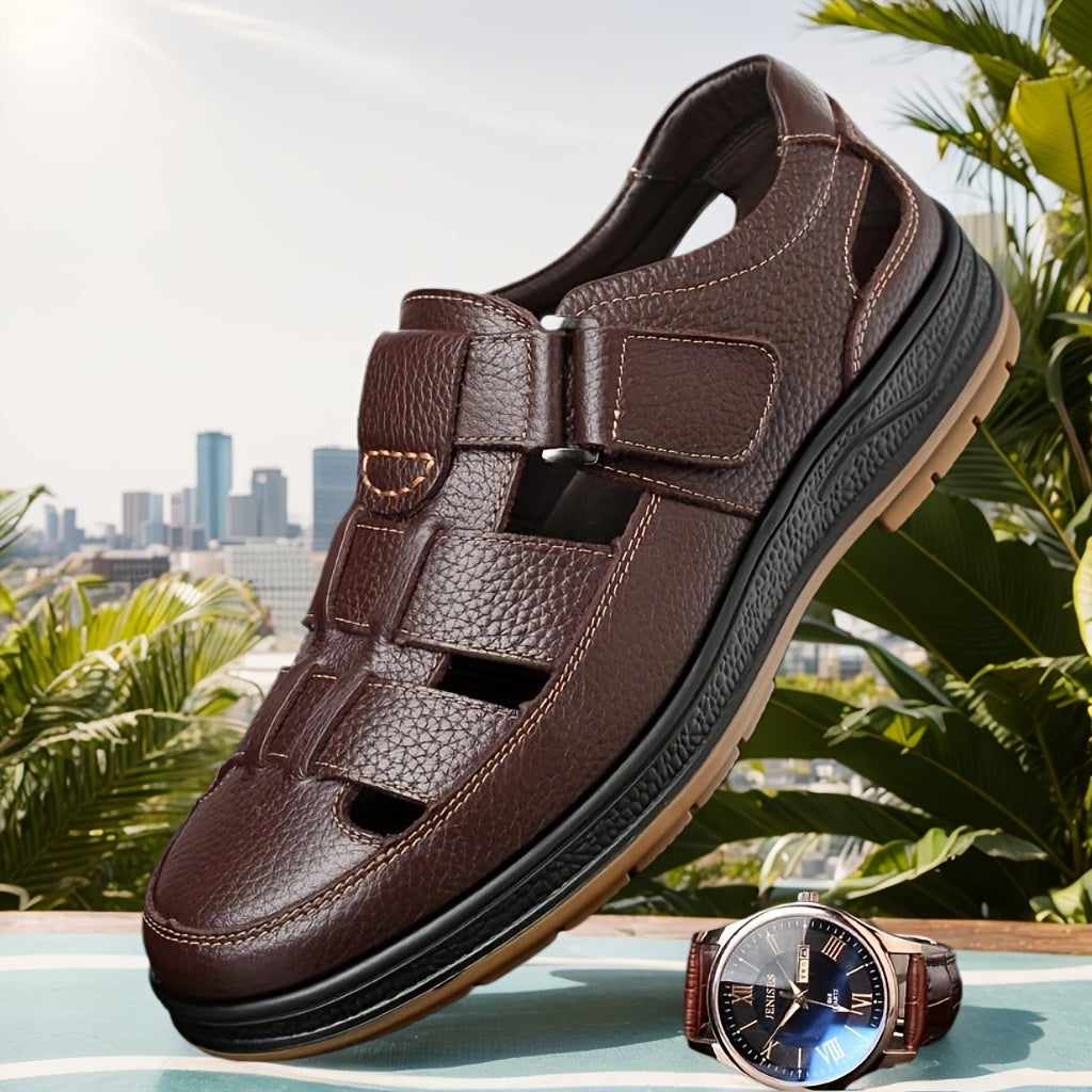 Heren Sandalen | Ademend & Antigeur | Comfortabel & Duurzaam | Runderleer Bovenwerk