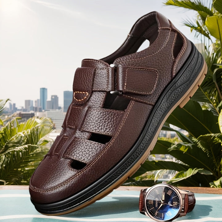 Heren Sandalen | Ademend & Antigeur | Comfortabel & Duurzaam | Runderleer Bovenwerk