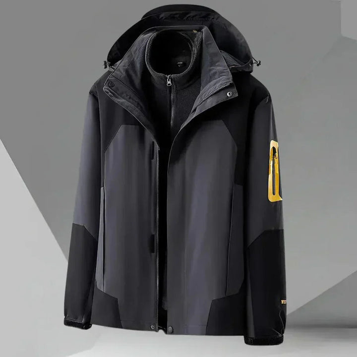 Premium windjack met capuchon voor heren met superieure warmte en moderne elegantie  | Lorenzo