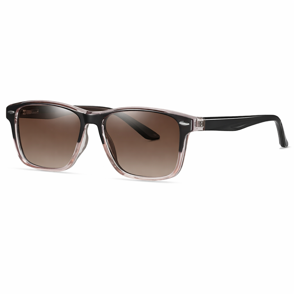 Heren Zonnebril | Blauwe Gradients | Retro Vierkant | Zomer