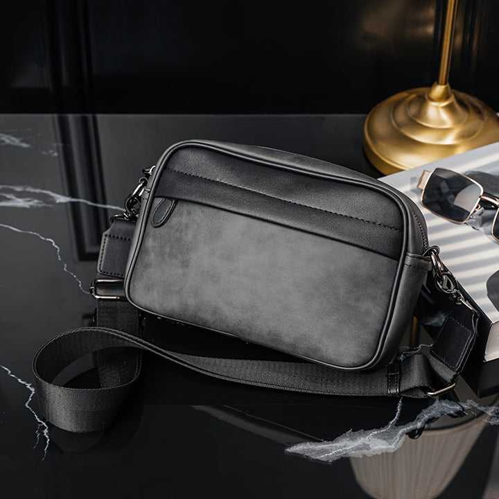 Heren Crossbodytas | Retro & Minimalistisch Design | Voor Dagelijks Gebruik | Grijs