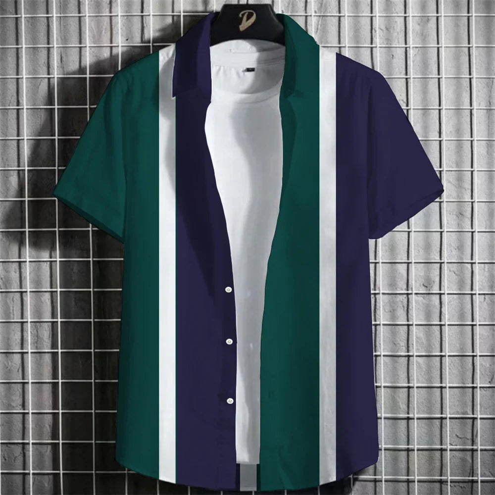 Heren Shirt | Vintage | Met Knoopjes | Zomer