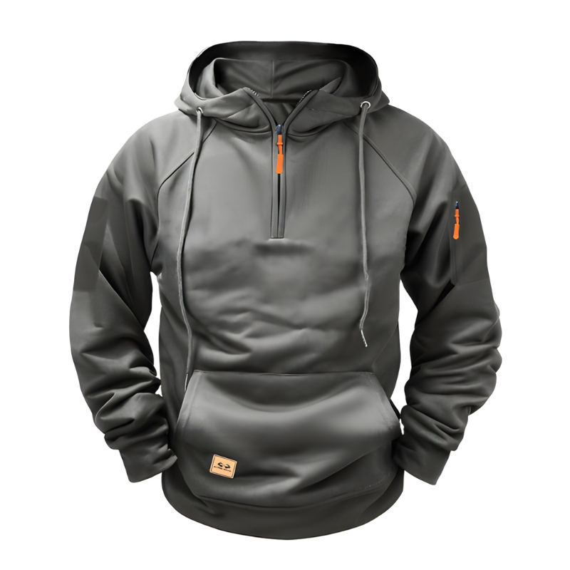 Heren Hoodie | Losse Pasvorm & Halve Rits | Comfortabel & Functioneel Kleding