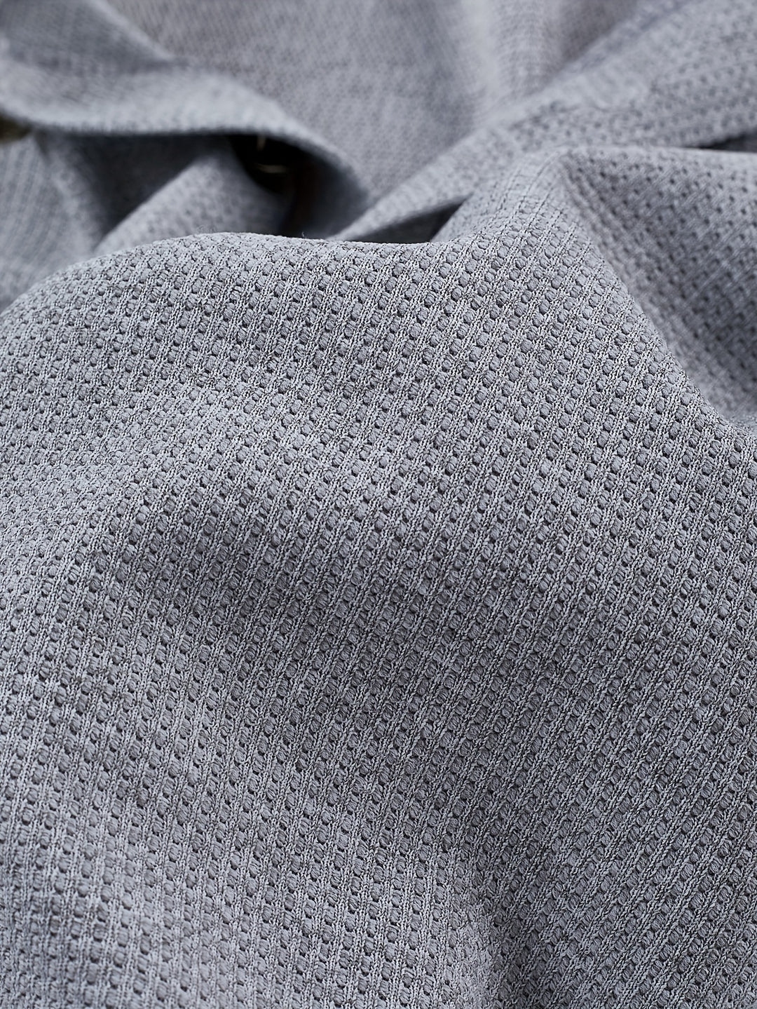 Heren Overhemd | Wafelgebreid & Capuchon | Kleurblok & Geribbeld Detail | Casual & Sportief
