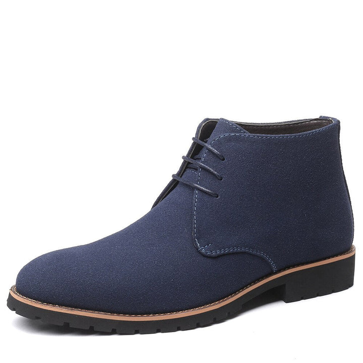Heren Boots | Suède Look | Enkelhoog & Casual Verfijnd | Antislip Zool